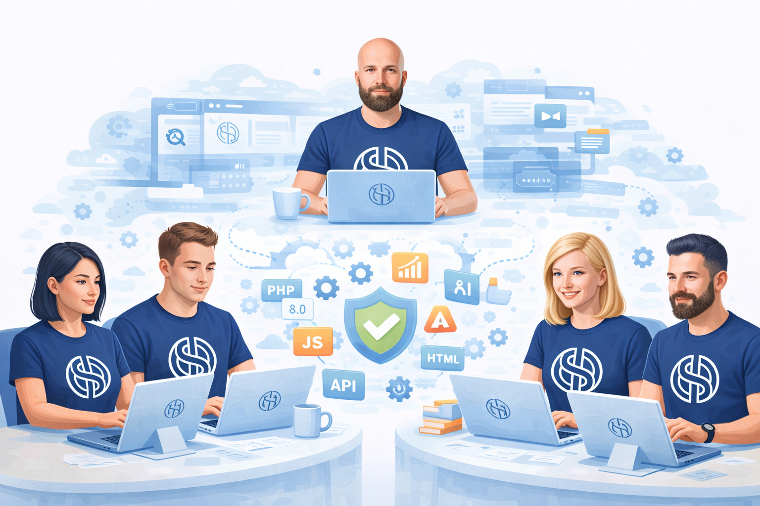Zespół Informatyk Od Stron przy pracy nad projektami WWW i WordPress